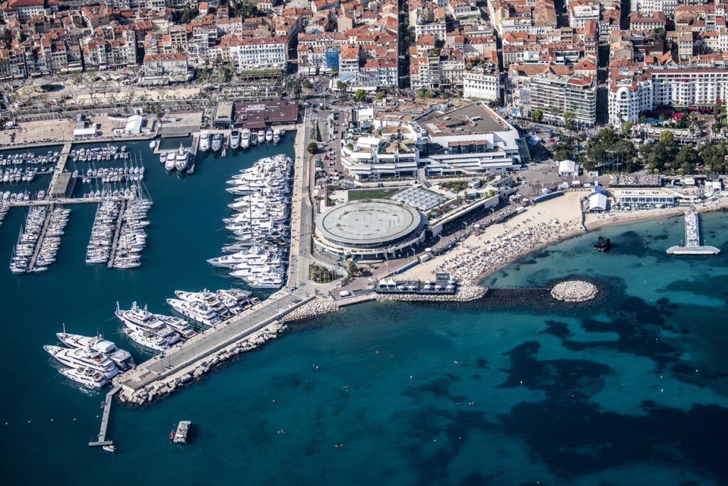 View over the Port of Cannes (France)