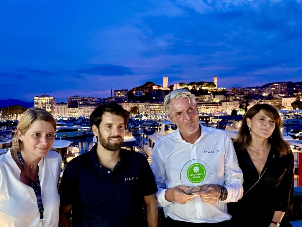 SEA.AI Crew at Innovation Route Awards in Cannes Yachting Festival 2025