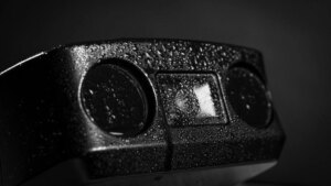 Front of Watchkeeper Black with drops