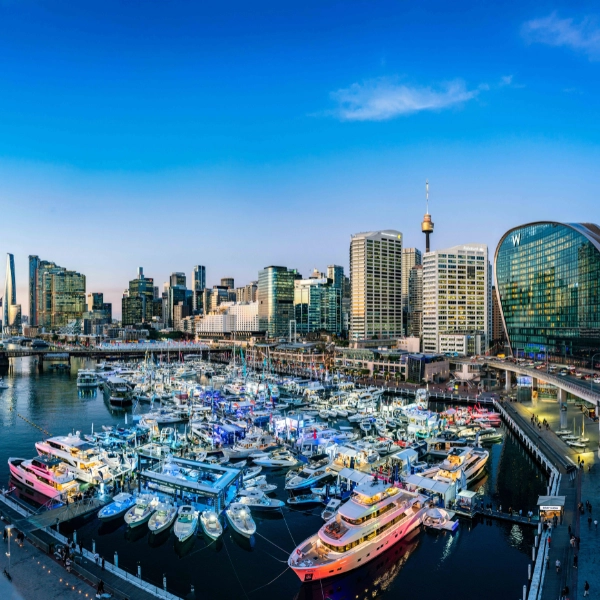 Sydney Boat Show view over the port