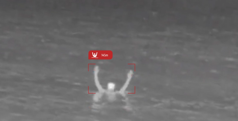 SEA.AI system detecting a MOB