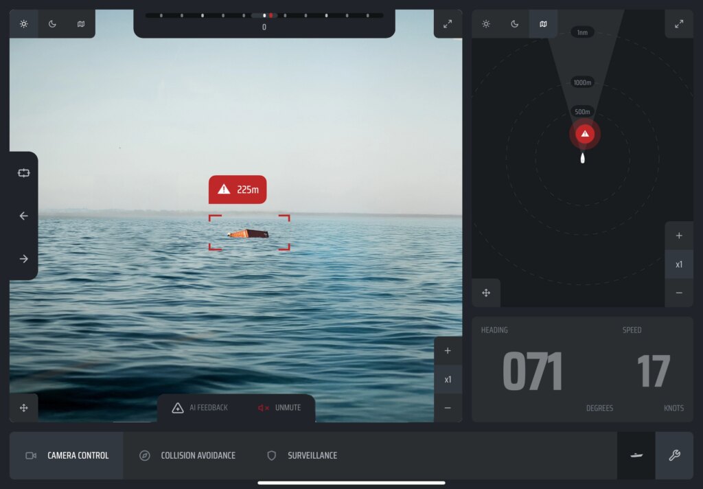 New SEA.AI Sentry App User Interface