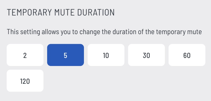 Temporary mute duration in SEA.AI App