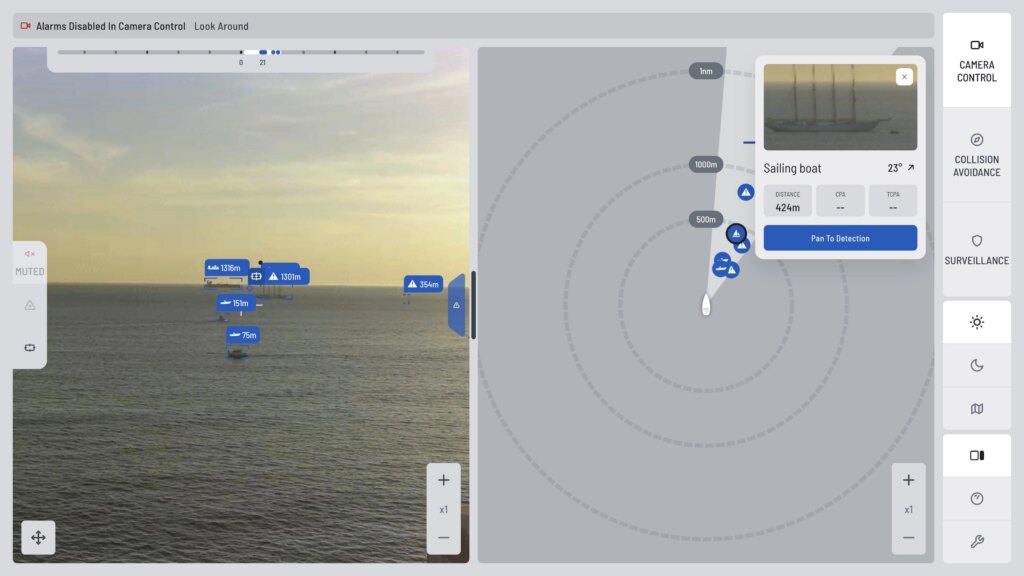 Detection Card on SEA.AI Software UI